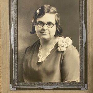 McClintic Graduation Vtg 1920s Photo Card Bramson‎ Studio Des Moines Iowa USA